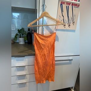 Aritzia Le Fou Orange Dress Size 8